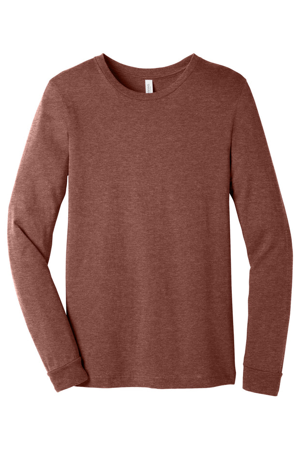 BELLA+CANVAS ®  Unisex Heather CVC Long Sleeve Tee BC3501CVC - Heather Clay