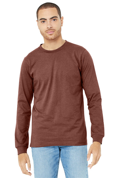 BELLA+CANVAS ®  Unisex Heather CVC Long Sleeve Tee BC3501CVC - Heather Clay