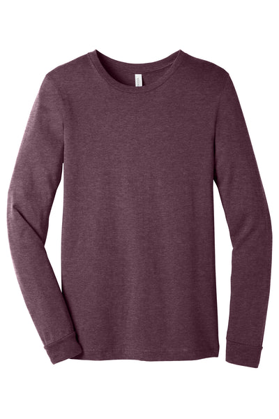 BELLA+CANVAS ®  Unisex Heather CVC Long Sleeve Tee BC3501CVC - Heather Maroon