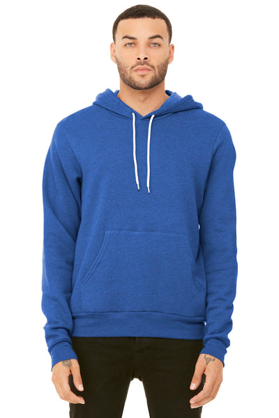 BELLA+CANVAS  ®  Unisex Sponge Fleece Pullover Hoodie. BC3719 - Heather True Royal