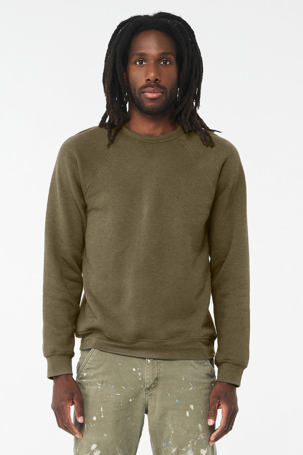 BELLA+CANVAS  ®  Unisex Sponge Fleece Raglan Sweatshirt. BC3901