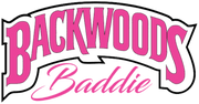 Backwoods Baddie In Pink Font 420 DTF (direct to film) Transfer