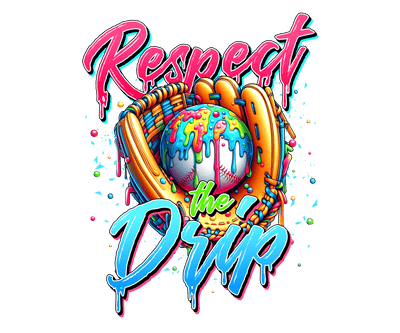 Ball in Glove Respect Colordrip DTF (direct-to-film) Transfer