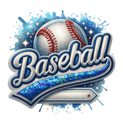 Baseball Blank Strap Lt Blue DTF (direct-to-film) Transfer