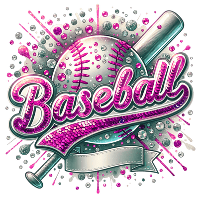 Baseball Blank Two Toned Pink DTF (direct-to-film) Transfer