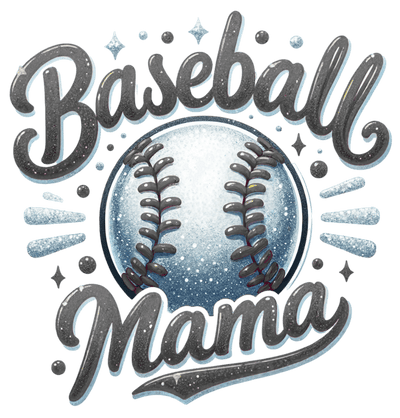 Baseball Mama Gray Font DTF (direct-to-film) Transfer