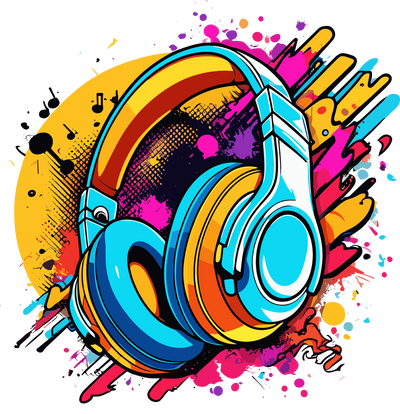 Beats Color Drip DTF (direct-to-film) Transfer