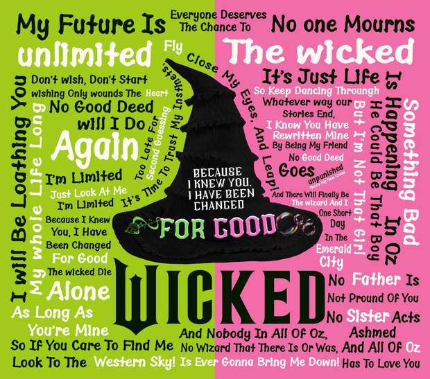 Everyone Deserves The Chance To Fly In Pink And Green Font With Witch And Princess 20 oz Skinny Tumbler Wrap (Copy)