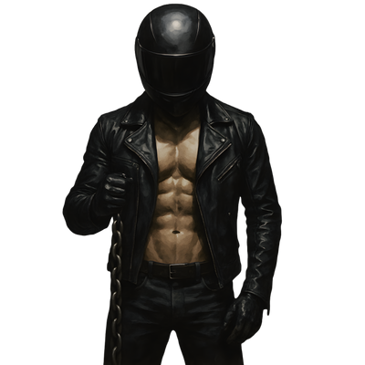 Biker Body & Chain DTF (direct-to-film) Transfer