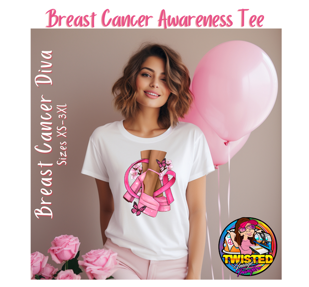 Breast Cancer Diva Awareness T-Shirt