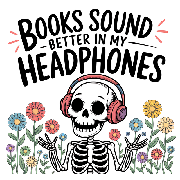 Books Sound Better Cartoon DTF (direct-to-film) Transfer