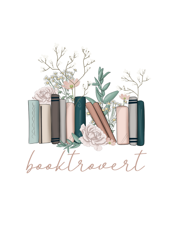 Booktrovert Flowers & Books DTF (direct-to-film) Transfer