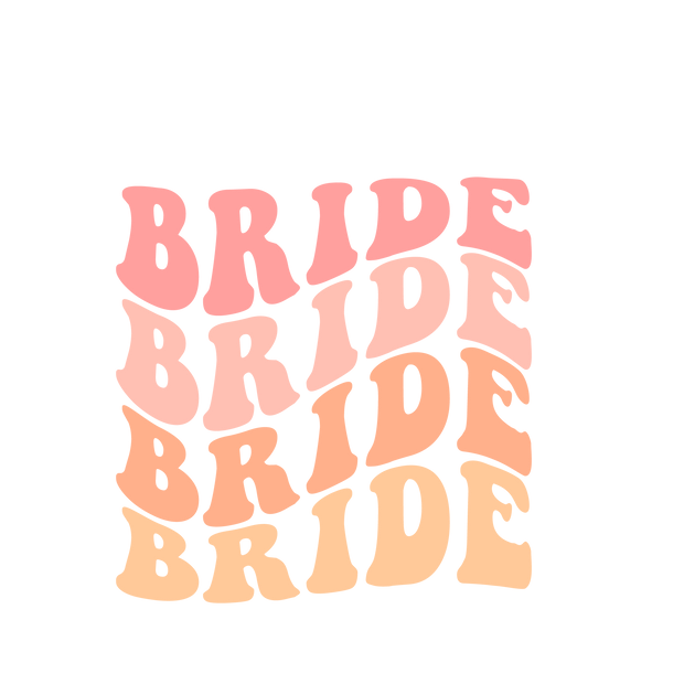 Bride Bride Bride Bride Retro DTF (direct-to-film) Transfer