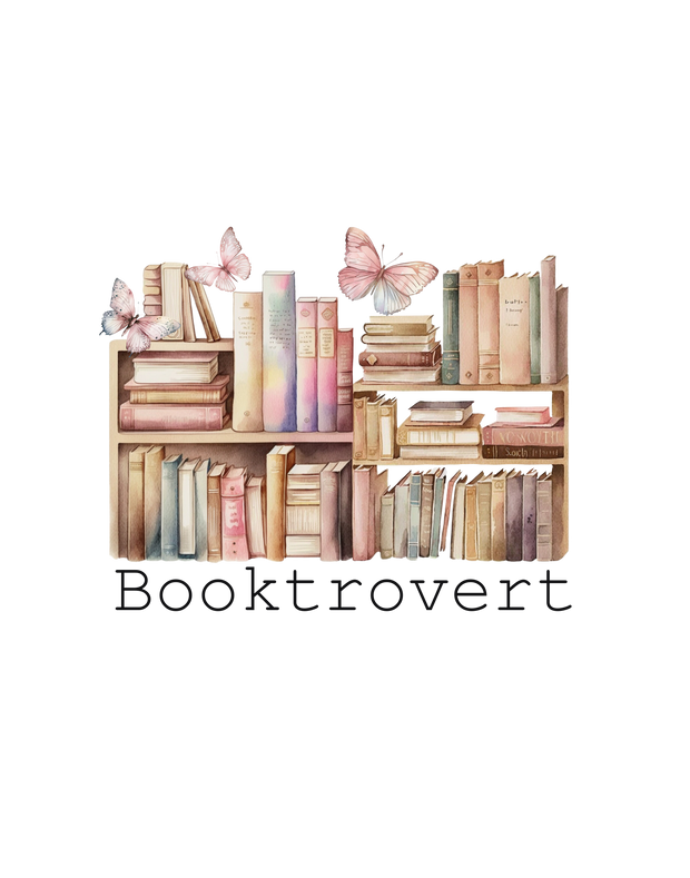 Butterflies & Books Booktrovert DTF (direct-to-film) Transfer