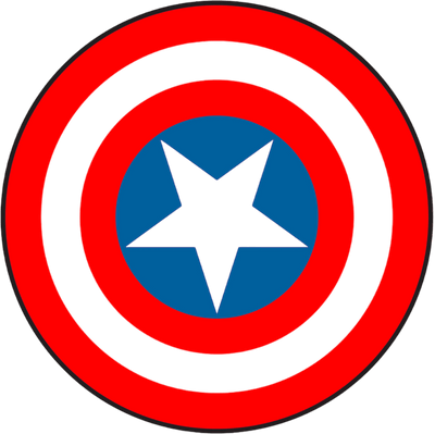 Captain America Logo - Twisted Image Transfers