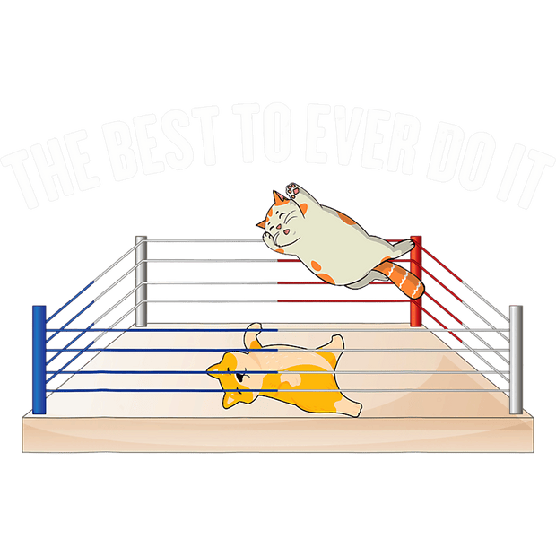 Cats Wrestling DTF (direct-to-film) Transfer