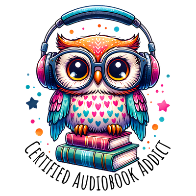 Certified Audiobook Addict Rainbow Owl DTF (direct-to-film) Transfer
