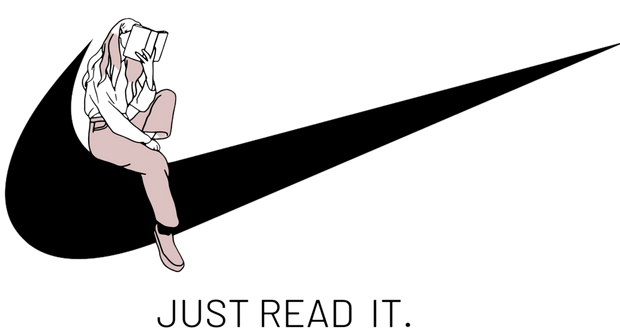 Checkmark Just Read it DTF (direct-to-film) Transfer