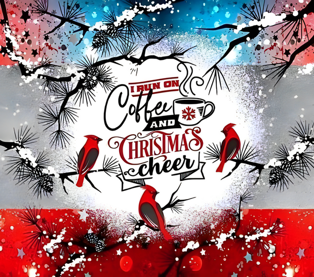 Christmas Cheer & Three Birds 20 oz Skinny Tumbler Wrap