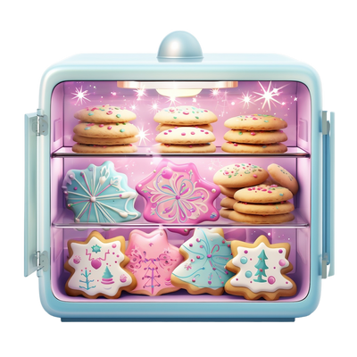 Christmas Pastel Cookies DTF (direct-to-film) Transfer