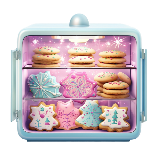 Christmas Pastel Cookies DTF (direct-to-film) Transfer