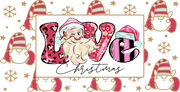 Christmas Santa Claus Christmas 16oz UV DTF Libby Cup Wrap