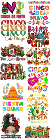 Cinco De Mayo 1 22x60" Ready to Ship Gang Sheet