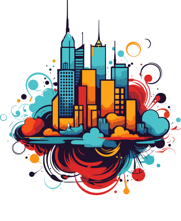 City Color Drip DTF (direct-to-film) Transfer