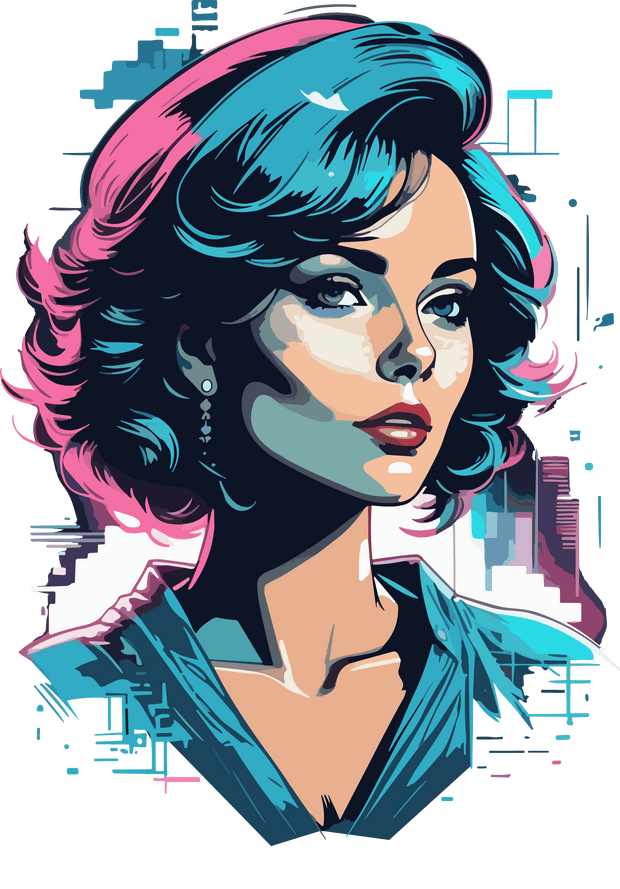 Classy Woman Color Drip DTF (direct-to-film) Transfer