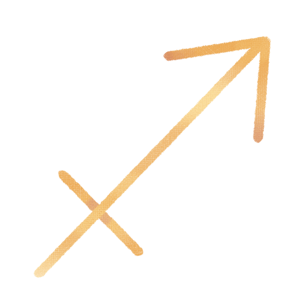 ClipArt Arrow Zodiacs Sagittarius Symbols DTF (direct-to-film) Transfer