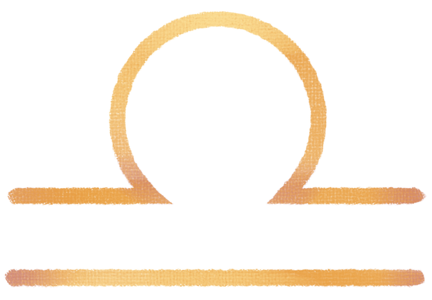 ClipArt Yellow Zodiacs Libra Symbols DTF (direct-to-film) Transfer