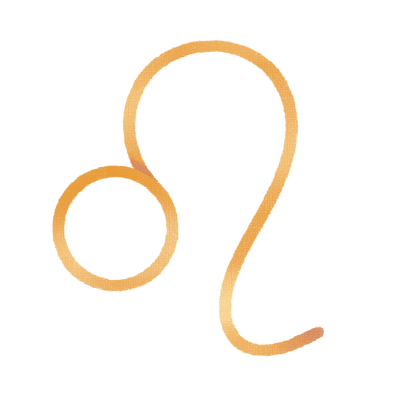 Clip Art Zodiac Leo Symbol DTF (direct-to-film) Transfer