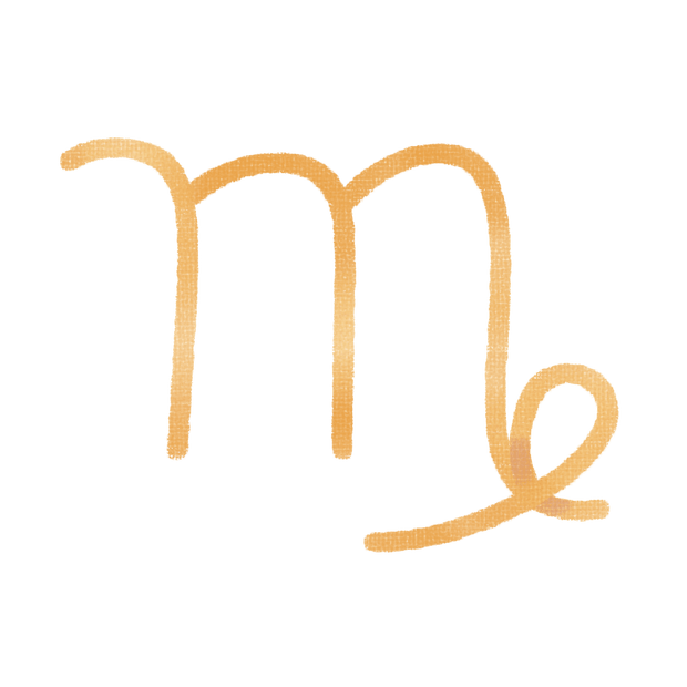 ClipArt Zodiacs Virgo Symbol DTF (direct-to-film) Transfer