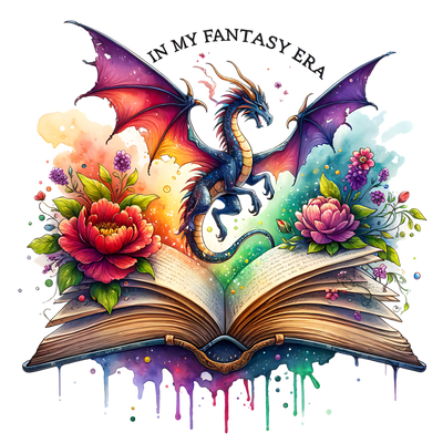 Color Drip Dragon Fantasy Era DTF (direct-to-film) Transfer