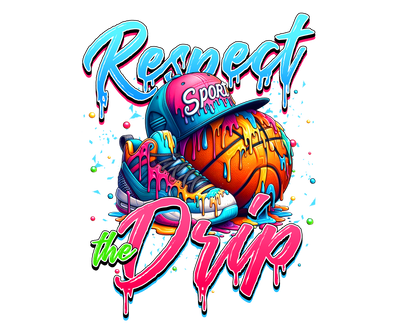 Color Drip Sport Gear DTF (direct-to-film) Transfer