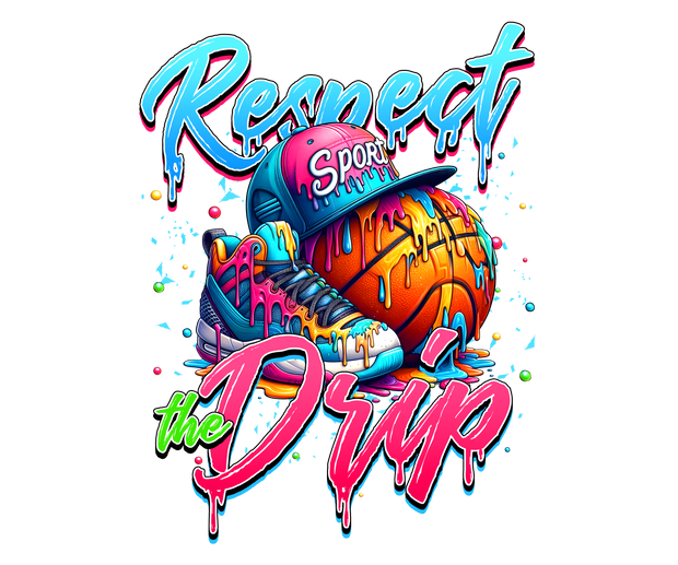 Color Drip Sport Gear DTF (direct-to-film) Transfer