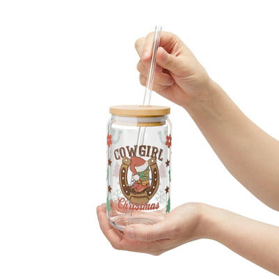 Cowgirl Christmas 16oz UV DTF Libby Cup Wrap
