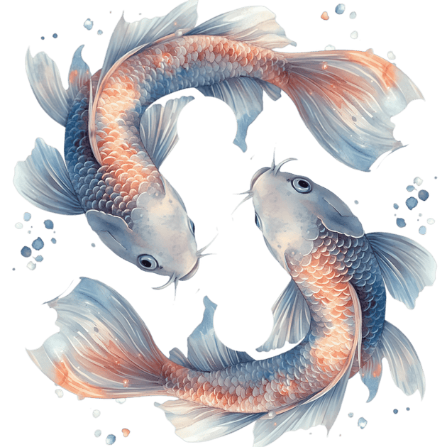 Coral Fish Pisces DTF (direct-to-film) Transfer – Twisted Image Transfers
