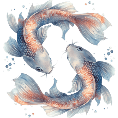 Coral Fish Pisces DTF (direct-to-film) Transfer