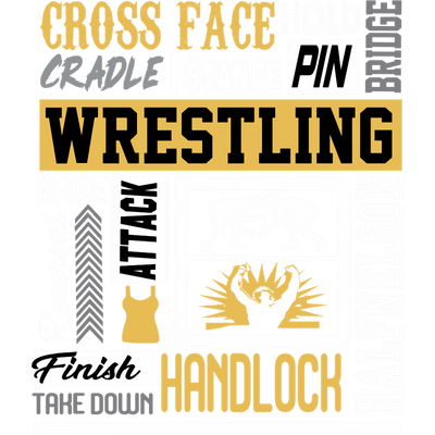 Cross Face Wrestling Handloch DTF (direct-to-film) Transfer