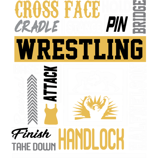 Cross Face Wrestling Handloch DTF (direct-to-film) Transfer