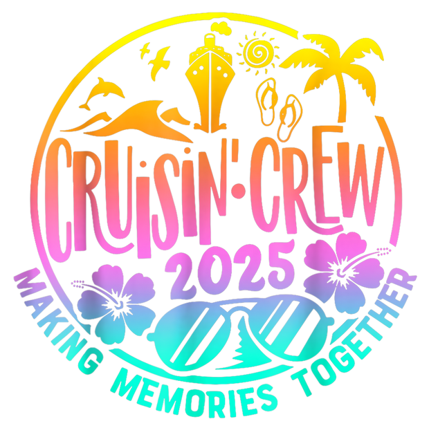 Cruisin Crew 2025 Flops & Glasses DTF (direct-to-film) Transfer