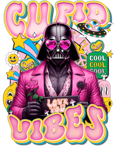 Cupid Vibes Force Valentine DTF (direct-to-film) Transfer