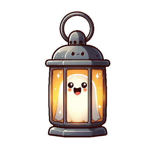 Cute Ghost Lantern Halloween DTF (direct-to-film) Transfer