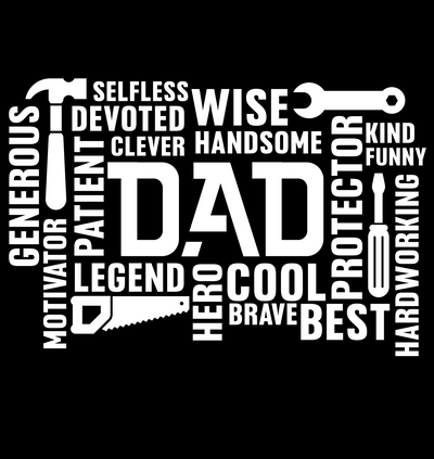 Dad Puzzle White background DTF (direct-to-film) Transfer