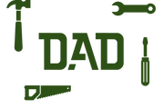 Dad Puzzle White, Black and Army Green DTF (direct-to-film) Transfer