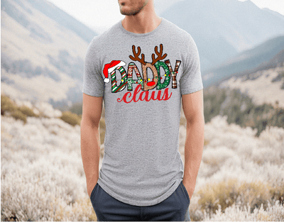 T-Shirt with Daddy Claus in DTF - Twisted Image Transfers