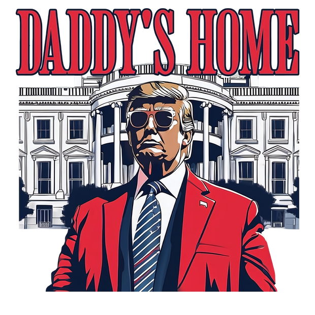 Daddy Trump in Red DTF (direct-to-film) Transfer