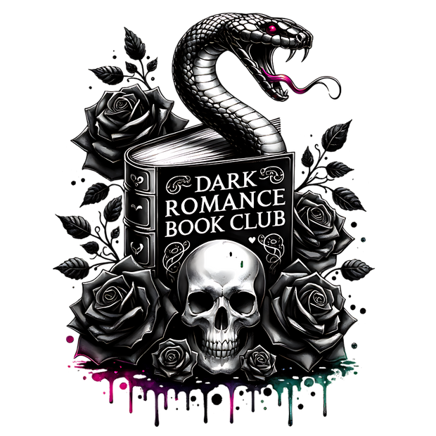 Dark Romance Book Club Snake Color Drip DTF (direct-to-film) Transfer