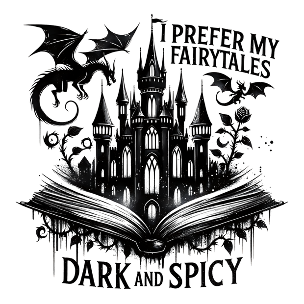 Dark & Spicy Dragons Flying DTF (direct-to-film) Transfer